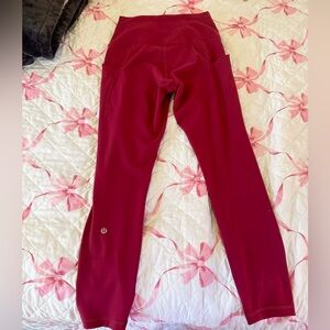 lululemon athletica Burgundy Leggings